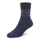 Anytime Crew Sock - Deep Navy/Rugged Beige (Medium Grey) - Cloudstripe