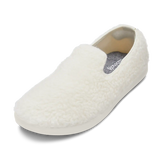 Smallbirds Wool Loungers - Big Kids - Natural White Fluffs (Natural White Sole)