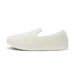 Smallbirds Wool Loungers - Big Kids - Natural White Fluffs (Natural White Sole)