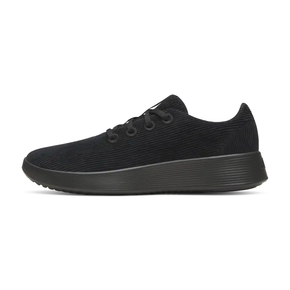 Women's Runner Go - Corduroy - Natural Black (Dark Grey Sole)
