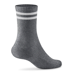 Anytime Crew Sock - Natural Grey Heather/Natural White